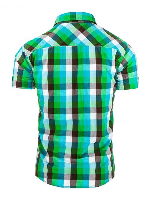 Zelená pánská košile v moderním designu