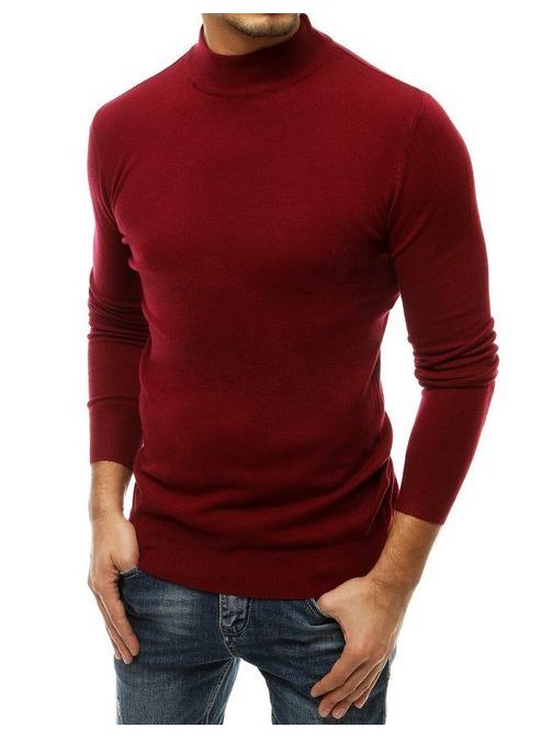 Hřejivý bordový svetr