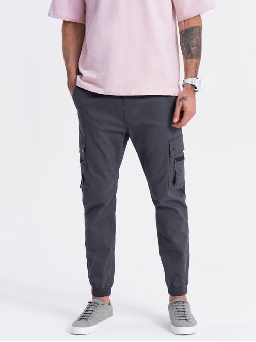 Trendy grafitové jogger kalhoty V3 PAJO-0125