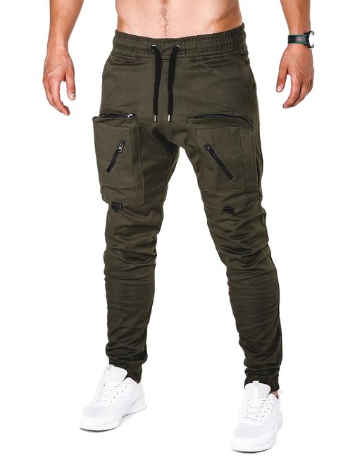 ORIGINÁLNÍ JOGGER KALHOTY KHAKI P705