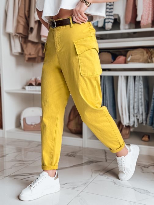 Dámské baggy kalhoty GOTRENDI žluté