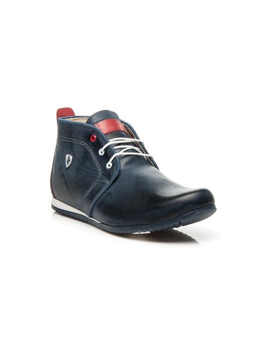 Stylové moderní modré pánské boty