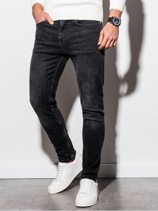 Pohodlné černé džíny P940