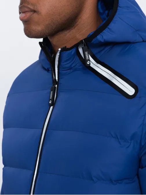 Podzimní nebesky modrá bunda C451