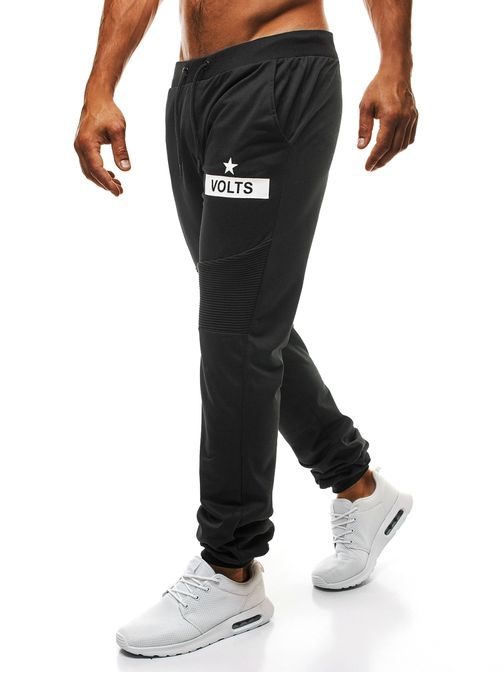 Černé pánské teplákové kalhoty STREET STAR 1080