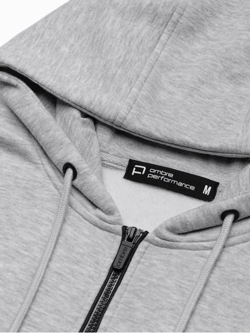 Originální šedá melírovaná mikina V5 B1421