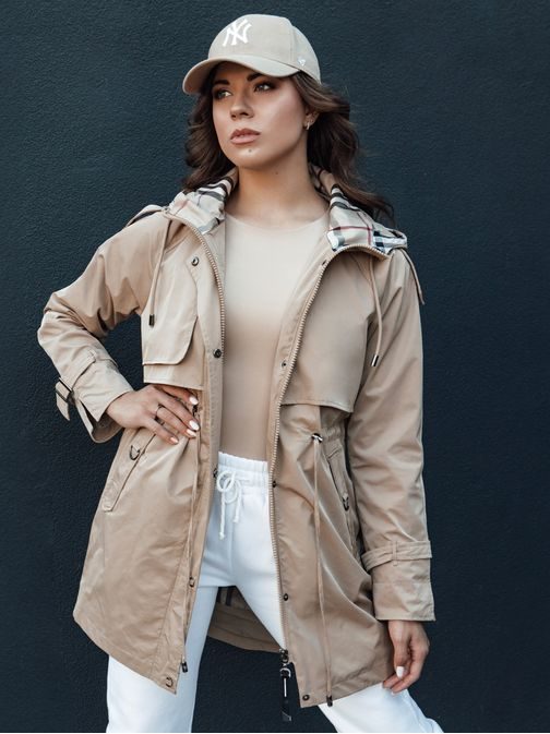 Dámská parka v béžové barvě Fashlove