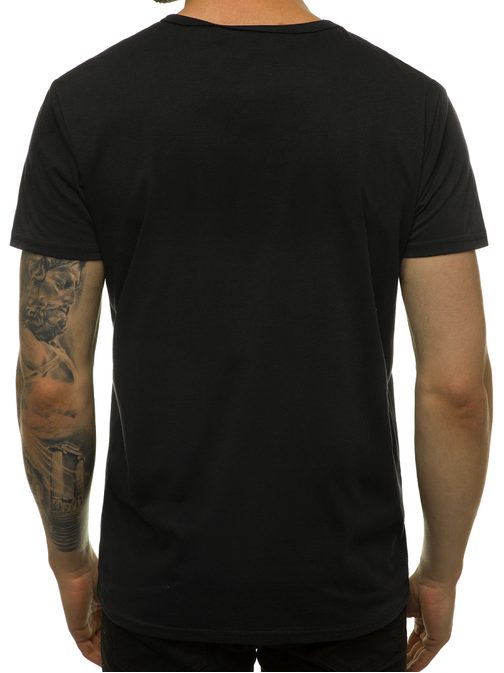 Originální černé tričko s potiskem JS/SS10972Z