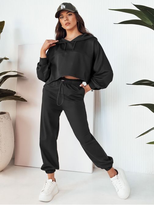 Sportovní dámská černá tepláková souprava Bistan