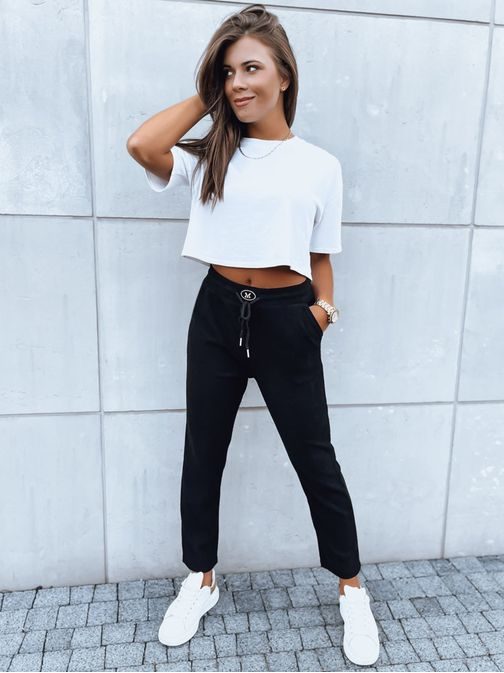 Módní dámské černé tepláky Starluxe