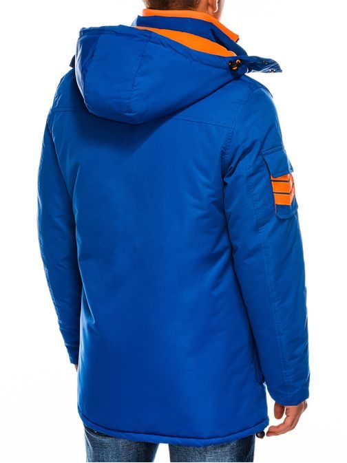 Modrá pánská zimní bunda c379