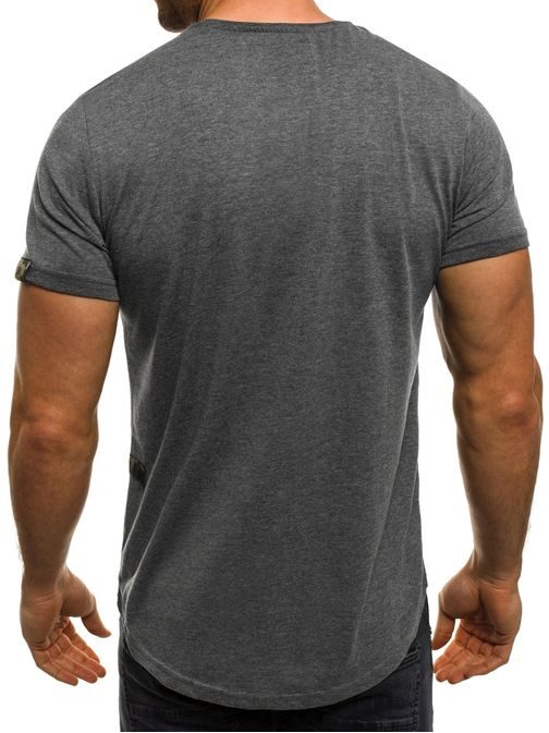 Originální tmavě šedé pánské tričko BREEZY 505BT