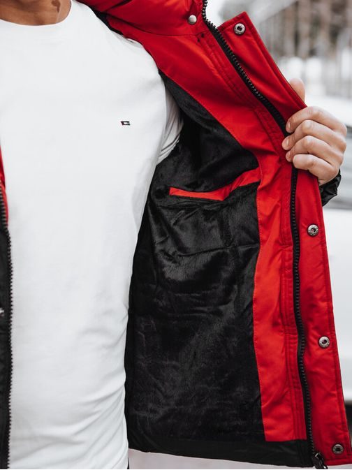 Trendy černá pánská bunda na zimu