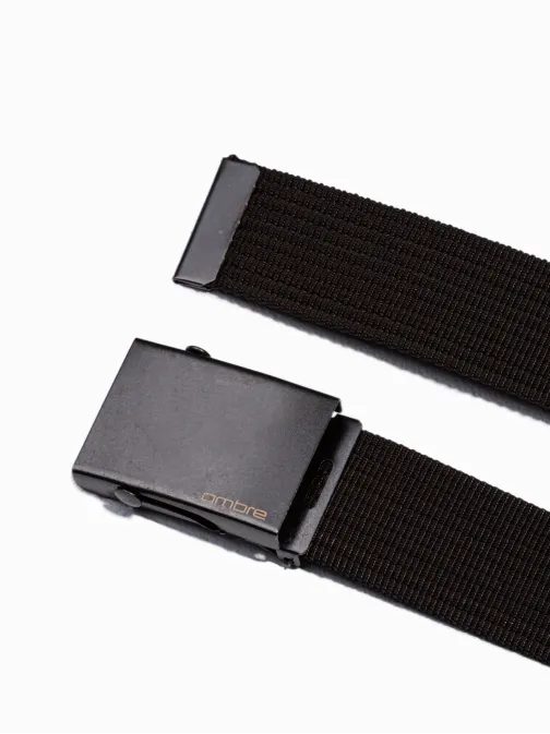 Látkový opasek v černé barvě A376