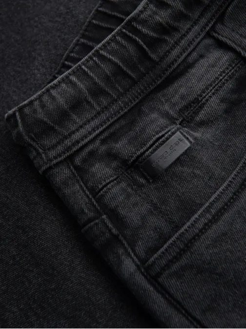 Pánské černé džínové šortky V4 SRDS-0192