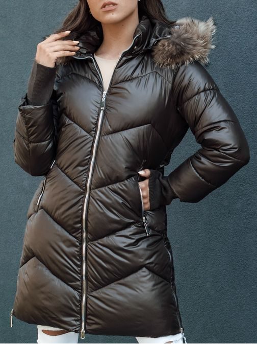 Dámská trendy bunda v mokka barvě Lagoon