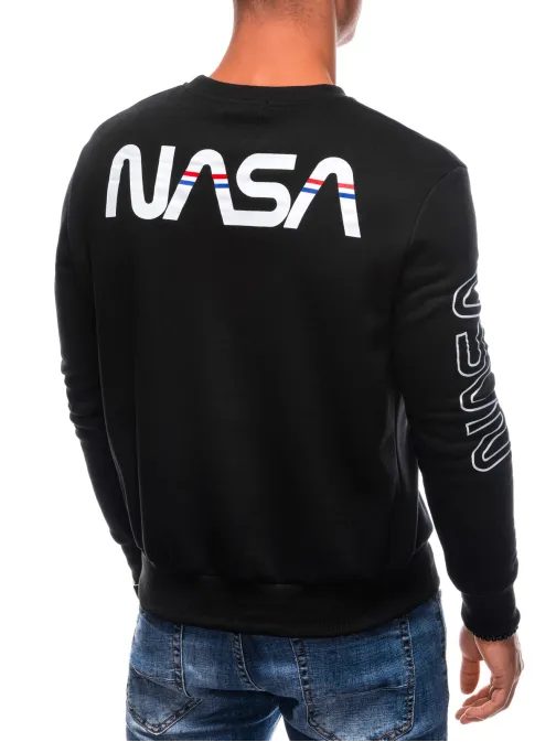 Černá mikina s motivem NASA B1685
