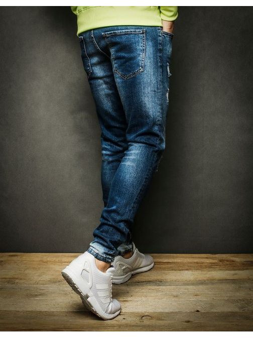 Trendy modré pánské džíny