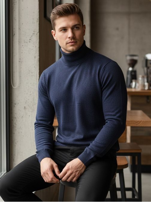 Modrý rolák pro muže