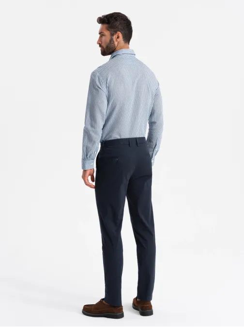 Chinos tmavě modré kalhoty klasického střihu V4 PACP-0183
