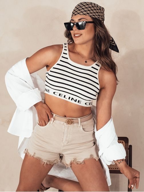 Originální dámské béžové riflové kraťasy Sunylook