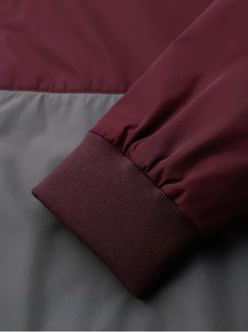 Funkční vínově šedá přechodná sportovní bunda V3 JANP-0225