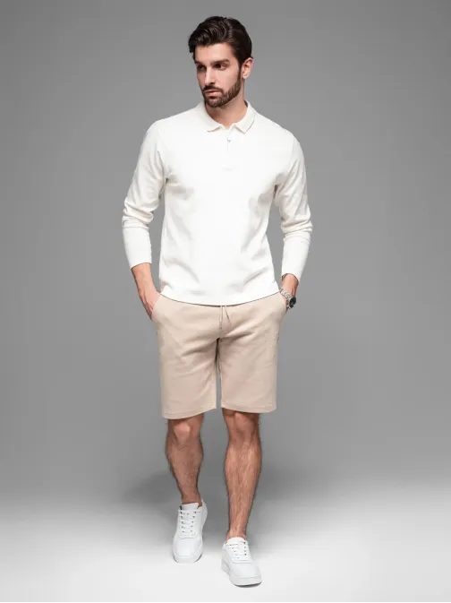 Béžové chinos šortky V2 SRCS-0168