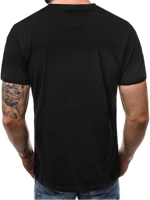 Fantastické černé tričko OZONEE JS/10873