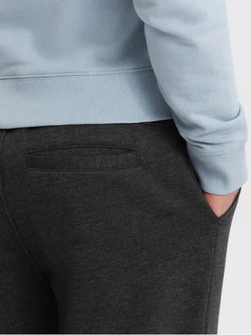 Grafitové tepláky s módním prošíváním V2 PASK-0147