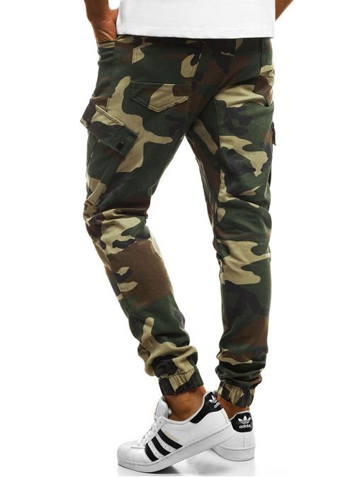 Maskáčové trendy jogger kalhoty A/0853