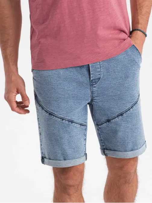 Trendy světle modré džínové kraťasy V1 SRDS-0101