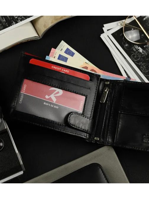 Pánská peněženka Ronaldo černé barvy