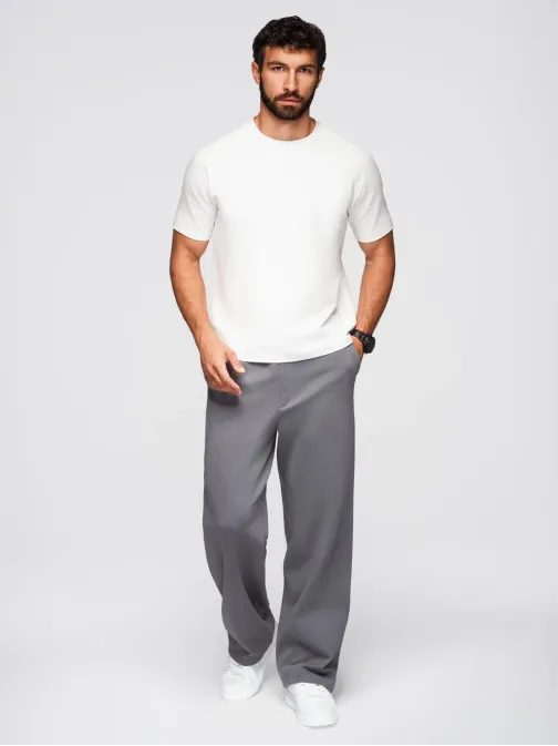 Základní bílé tričko s krátkým rukávem V1 TSCT-0240