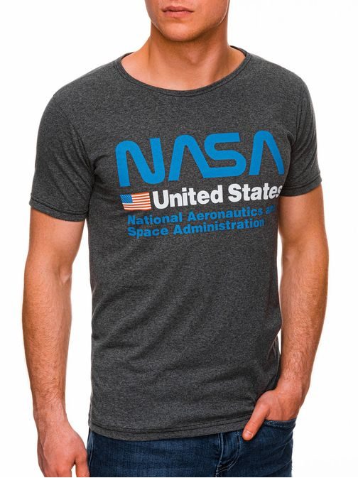 Tmavě šedé tričko NASA S1436