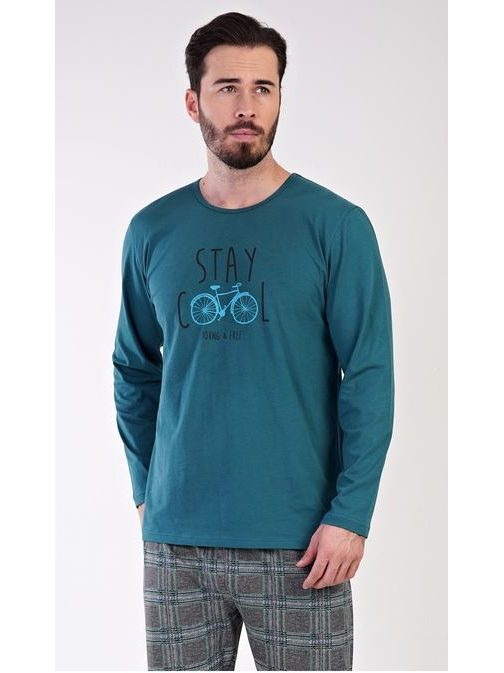 Tmavě zelené pánské pyžamo Stay Cool