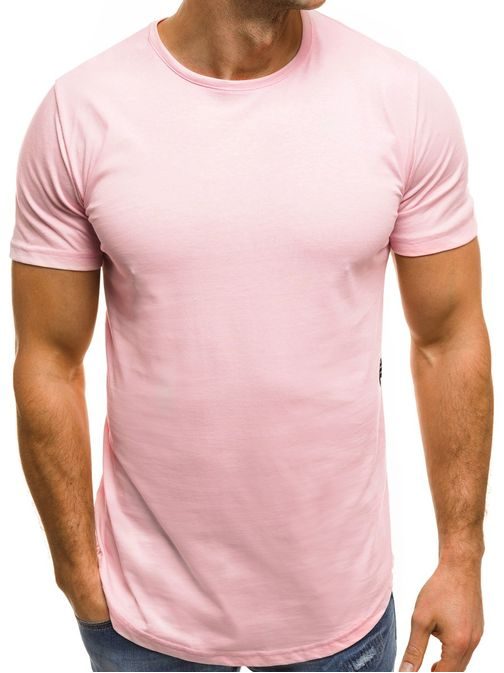 Klasické růžové tričko OZONEE B/181227