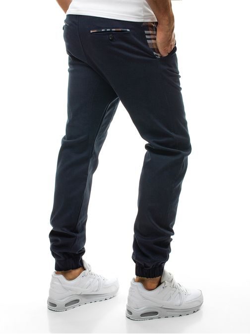 Tmavě modré pánské chino jogger kalhoty ATHLETIC 449