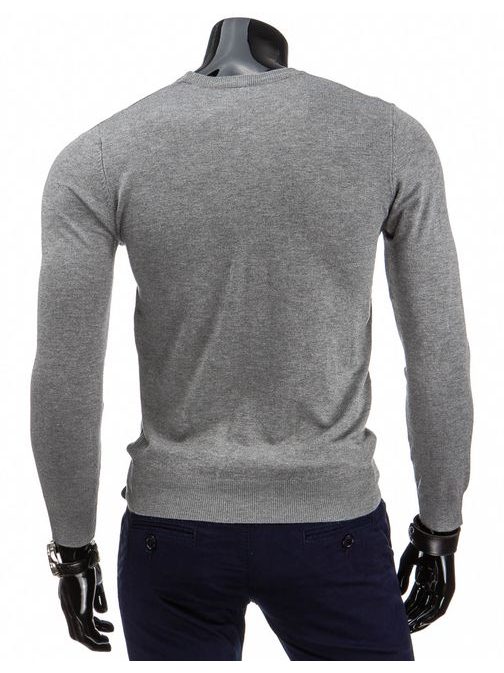Tenký šedý svetr pro pány (wx0595)