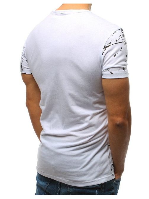 Bílé originální tričko s módním potiskem