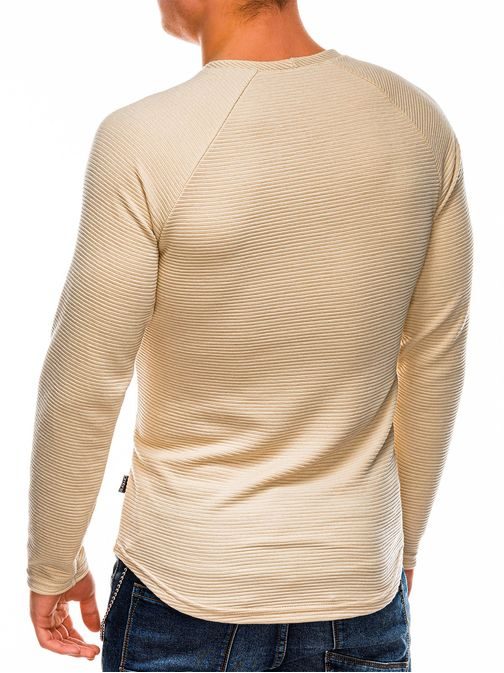 Béžový pánský svetr b1021