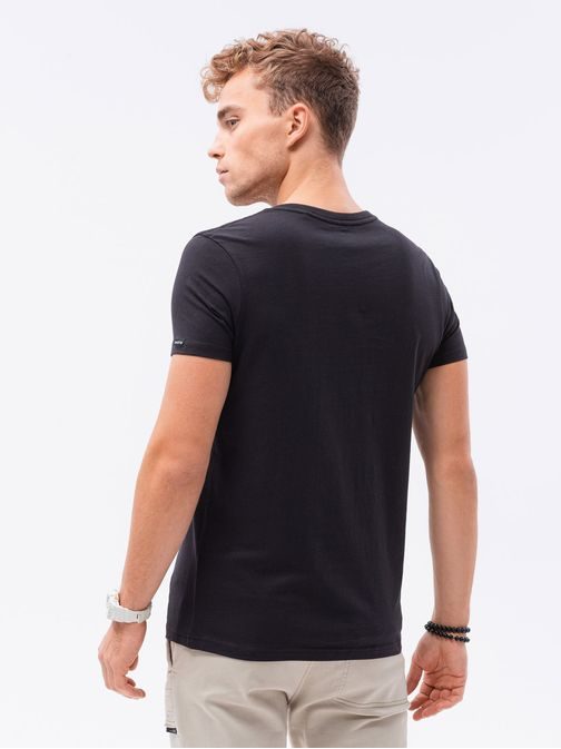 Jednoduché černé tričko S1369
