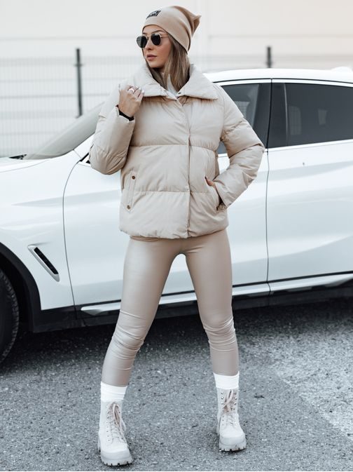 Dámská stylová světle béžová bunda Laro