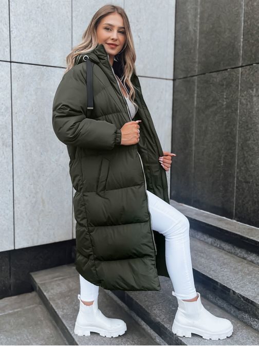 Jedinečná dámská zelená zimní bunda Cozyseason