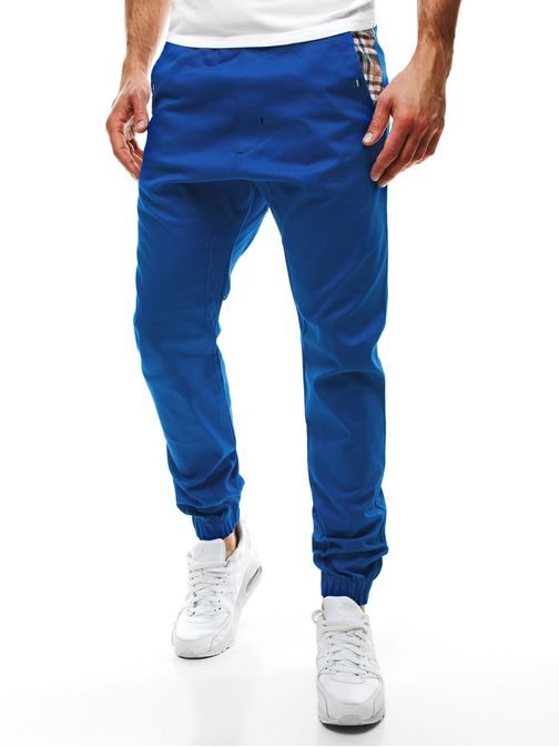Úžasné námořnicky modré pánské jogger kalhoty ATHLETIC 449