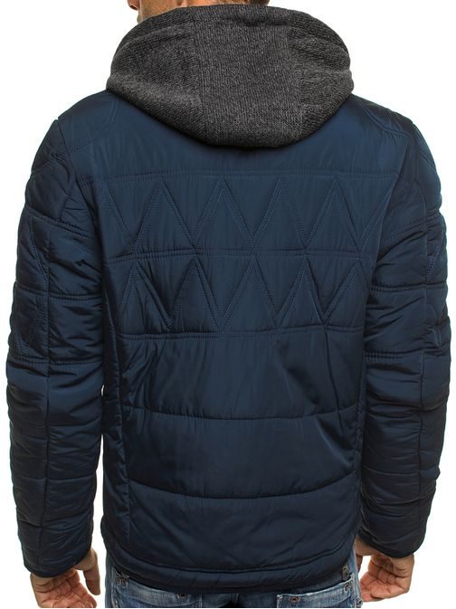Zimní moderní tmavě modrá bunda G-RAG 0073