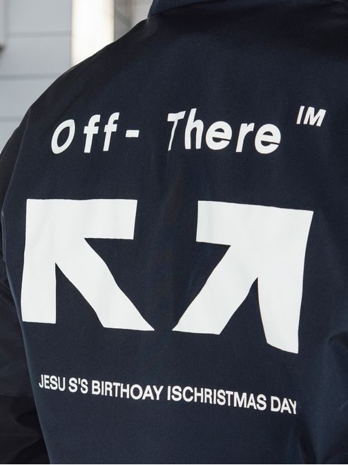 Trendy tmavě modrá sportovní bunda