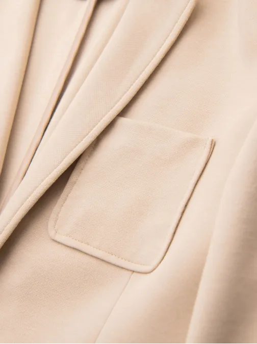 Béžové sportovní slim fit sako V5 M165