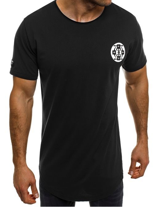 Černé pohodlné pánské triko s potiskem ATHLETIC 1104