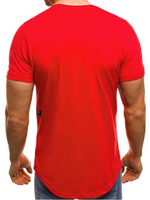 Červené módní tričko OZONEE B/181227