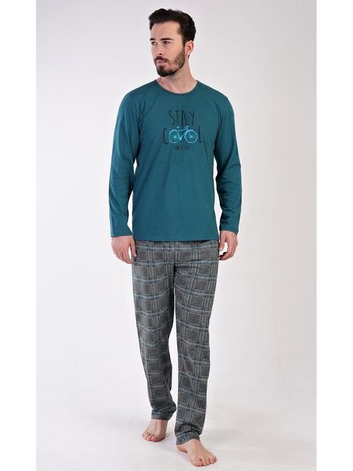 Tmavě zelené pánské pyžamo Stay Cool